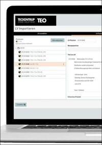 Teckentrup: TEO importiert Leistungs­verzeichnisse für Tür-Konfigu­ra­tionen