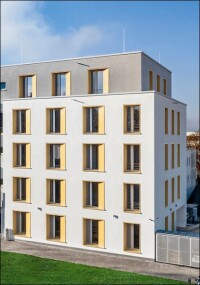 Bürogebäude ohne Heiztechnik mit Leipfinger-Bader Coriso Ziegeln errichtet