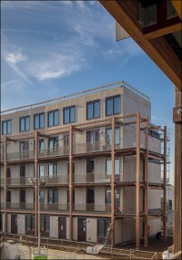 Wohnensemble Xylino in Almere: Modulares Holzbau-Pionierprojekt aus Kerto LVL