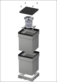 BG-Graspointner: Kontrollschacht für Flachdächer bis Klasse D 400