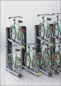 Fahrräder kompakt doppelt parken: EasyStack 2.0 von Schraeder