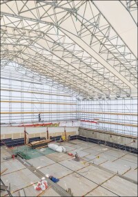 IMAX-Ausbau im Dietrich-Theater: Aufstockung mit PERI UP und Variokit