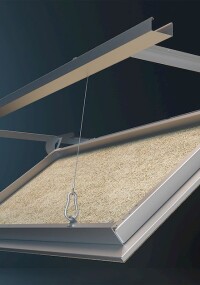 Felko Revisionsklappe FRHW-Akustik für Holzwolle-Akustikdecken