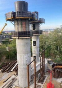 Paschal liefert Trapezträger-Rundschalung für Wasserturm in Luxemburg