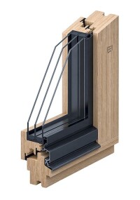 Kneer Hybrid-Holzfenster für Bestand und Neubau