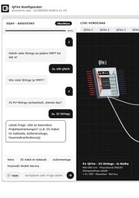 QFire Konfigurator zur Auslegung von Feuerwehrschaltern für PV-Anlagen