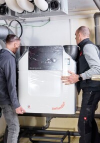 Lüftungsanlage im WeberHaus-Musterhaus um Kühlfunktion erweitert