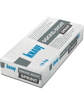 Neue mineralische Dichtungsschlämme Knauf Sockel-Dicht Sprint