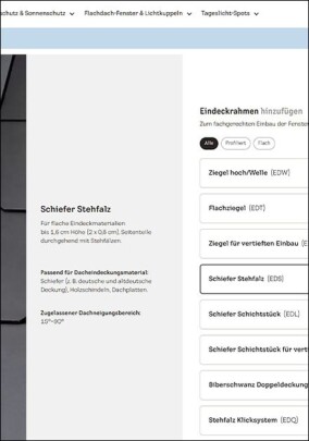 Alternative zum gedruckten Katalog - Velux interaktiv