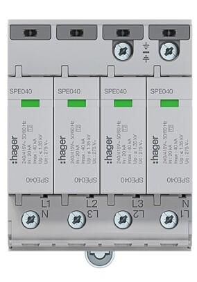 Phasenverschienbarer Überspannungsschutz Typ 2 reduziert Verdrahtungsaufwand