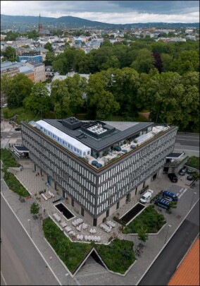 Ehemalige US-Botschaft in Oslo: Modernisierung mit Parksystem