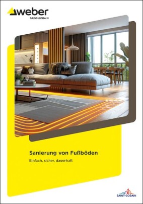 Saint-Gobain Weber: Neue Broschüre zur Fußbodensanierung