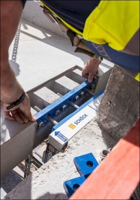 Schöck Isokorb IQ: Fertigteilbalkone stützenfrei anschließen