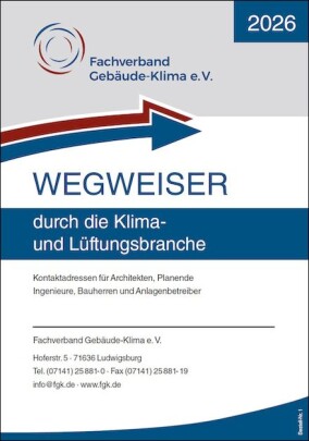 Branchenkompass Klima und Lüftung: FGK-Wegweiser 2026 erschienen