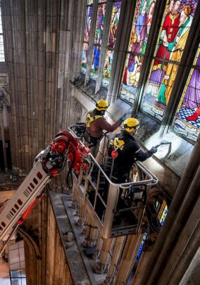 Kultursponsoring: Kärcher unterstützt bei Innenwandreinigung im Kölner Dom