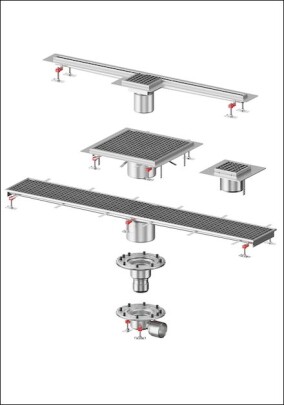 ACO Haustechnik: Modulares System für individuelle Entwässerungsrinnen