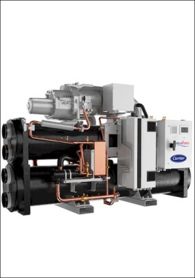 Carrier Wärmepumpensystem AquaForce 61XWHVZE für Hochtemperaturanwendungen