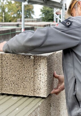 KLB Leichtbeton-Plansteine im Praxiseinsatz