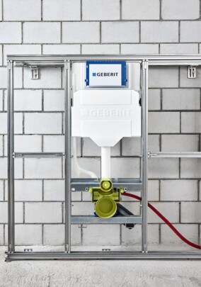 Installationswand Geberit GIS erleichtert Badrenovierungen im Bestand