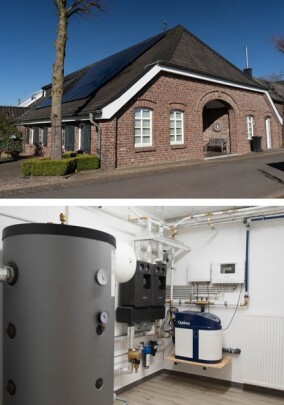Hochtemperaturwärmepumpe ersetzt Ölheizung in denkmalgeschütztem Gebäude